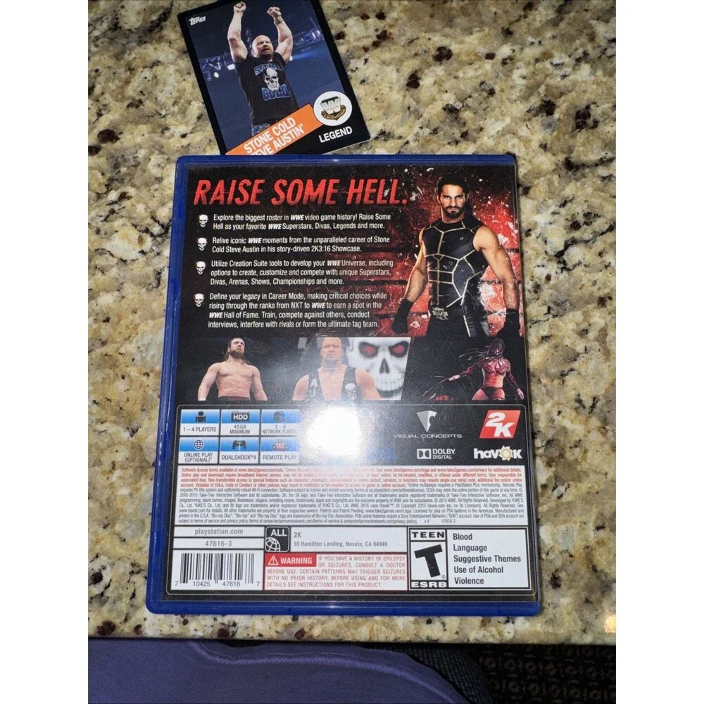 WWE 2K16 PS4 PlayStation 4, Complete